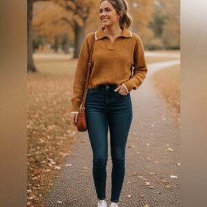 SO Goods for Life Women's Mustard Sweatshirt /Sweater -Medium